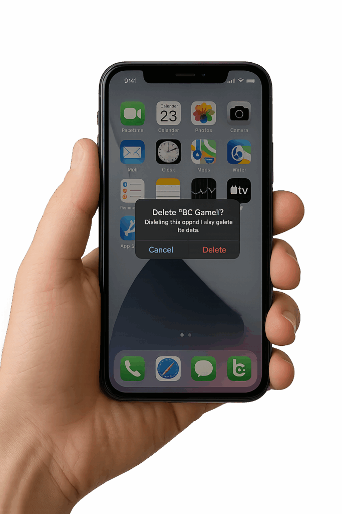How to Uninstall or Remove the BC.Game iOS App